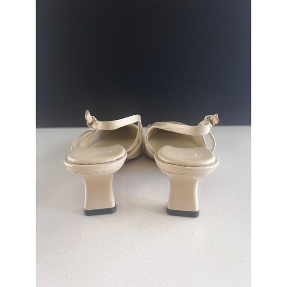 Vince Bianca Pump Cream leather heels size 7 NEW - Picture 4 of 9